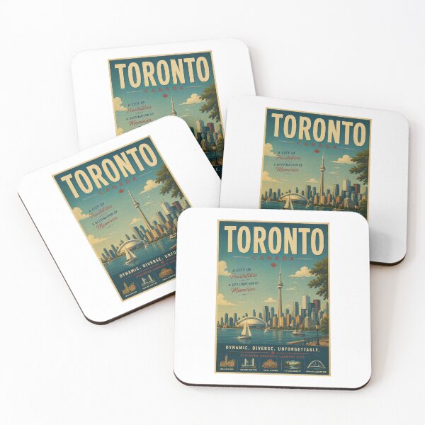 Item preview, Toronto Retro travel poster designed and sold by JBWphotos.
