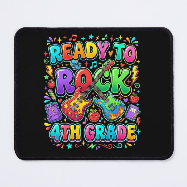Item preview, Back to School Ready to Rock 4th Grade T-Shirt, Fourth Grade Student Gift, Teacher Graphic Tee designed and sold by pipolabco.