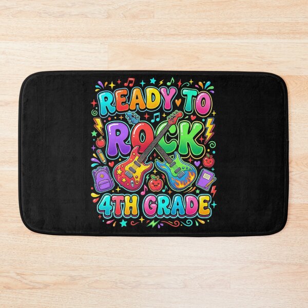 Item preview, Back to School Ready to Rock 4th Grade T-Shirt, Fourth Grade Student Gift, Teacher Graphic Tee designed and sold by pipolabco.