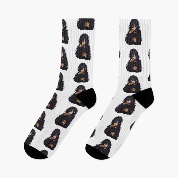 Item preview, Goth Anime Girl Eating Spicy Tacos LoFi Streetwear Art designed and sold by AMICO77.