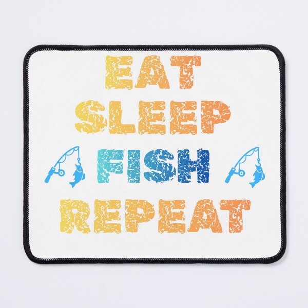 Item preview, Eat Sleep Fish Repeat Funny Fishing T-Shirt designed and sold by WearFine.