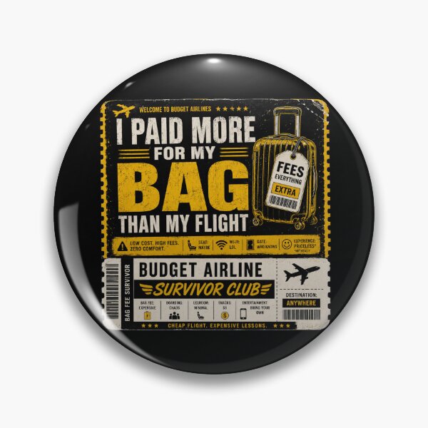 Item preview, Budget Airline Bag Fee Survivor Ticket designed and sold by Kupeliemre.