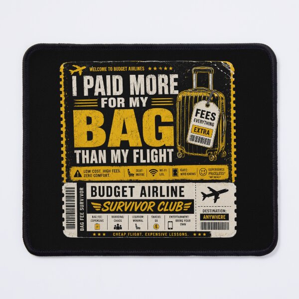 Item preview, Budget Airline Bag Fee Survivor Ticket designed and sold by Kupeliemre.