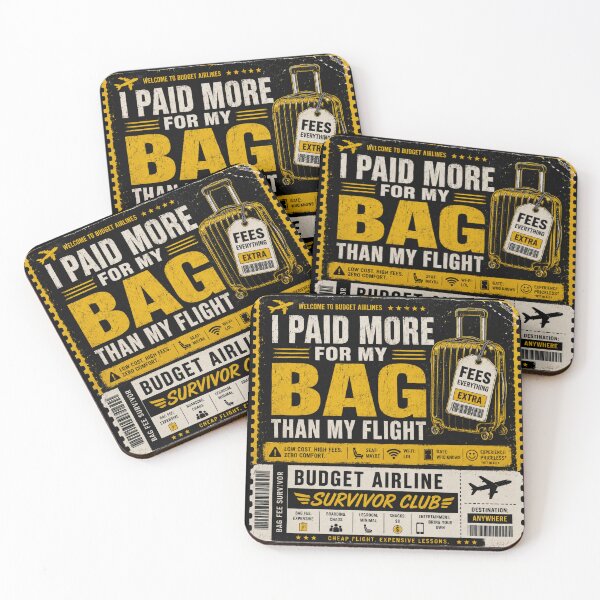 Item preview, Budget Airline Bag Fee Survivor Ticket designed and sold by Kupeliemre.