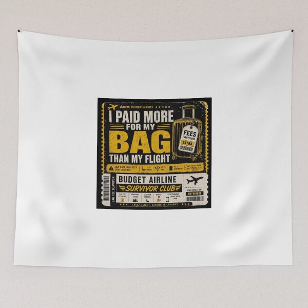 Item preview, Budget Airline Bag Fee Survivor Ticket designed and sold by Kupeliemre.