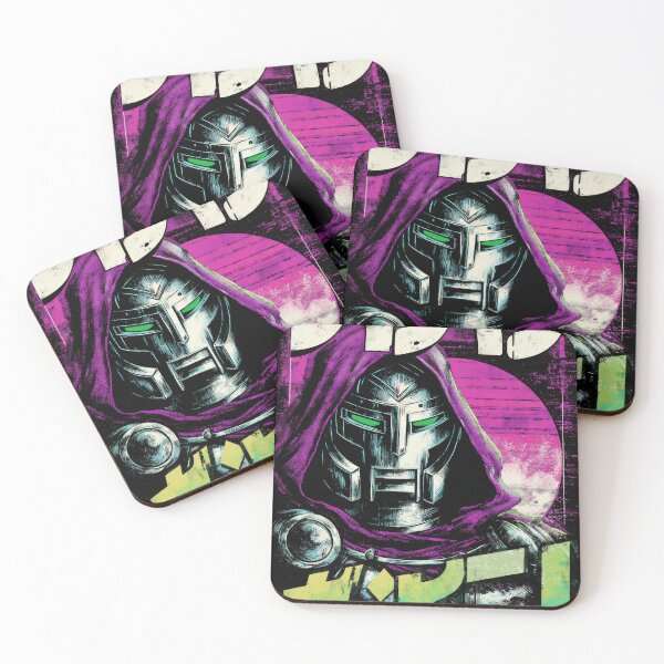 Item preview, Neon Dr.Doom Retro Poster  designed and sold by AnimeArsenalPrints.