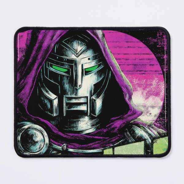 Item preview, Neon Dr.Doom Retro Poster  designed and sold by AnimeArsenalPrints.