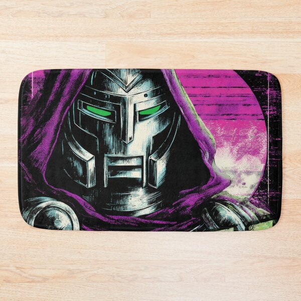 Item preview, Neon Dr.Doom Retro Poster  designed and sold by AnimeArsenalPrints.