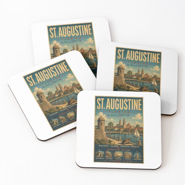 Item preview, St Augustine Retro travel poster designed and sold by JBWphotos.