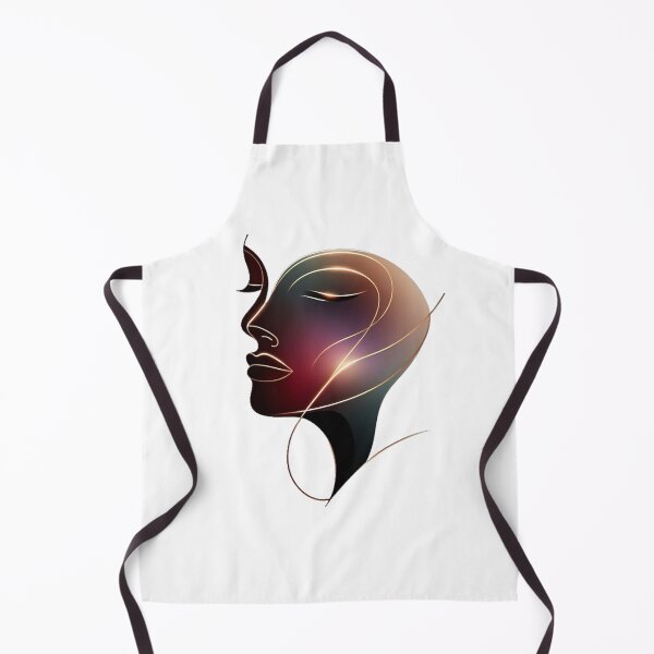 Artikelvorschau, Midnight Glow – Surreal Minimalist Line Art - Portrait einer Frau entworfen und verkauft von design-rebell.