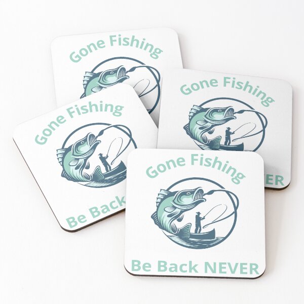 Item preview, Gone Fishing, Be Back Never Funny Fishing T-Shirt designed and sold by WearFine.