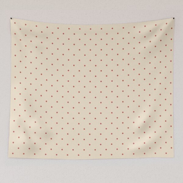Item preview, Terracotta Polka Dots on Cream | Gift for Best Friend | Vintage Red Dots Cream Pattern | Gift for Her | Boho Terracotta Polka Dots | Gift for Students | Aesthetic Terracotta and Beige Pattern designed and sold by VivaFy.