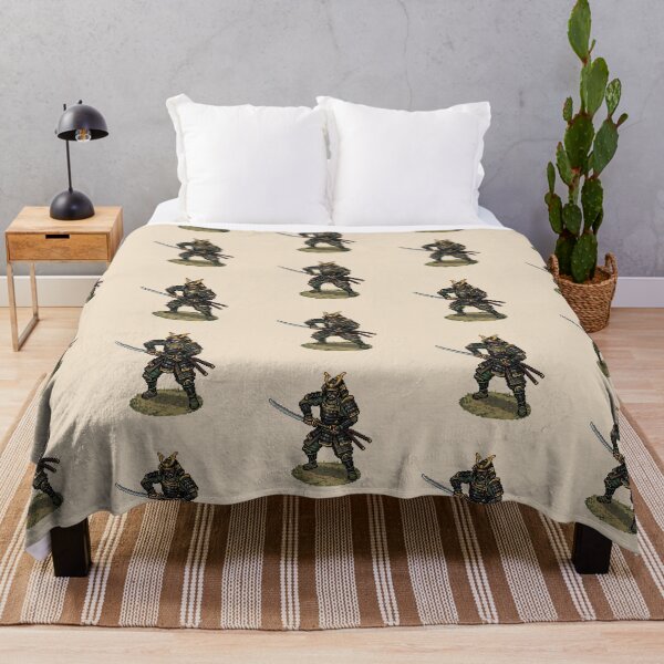 Item preview, Samurai — Japanese Warrior Pixel Art (Green) designed and sold by Koyaanisqatsian.