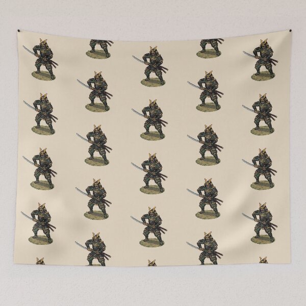 Item preview, Samurai — Japanese Warrior Pixel Art (Green) designed and sold by Koyaanisqatsian.
