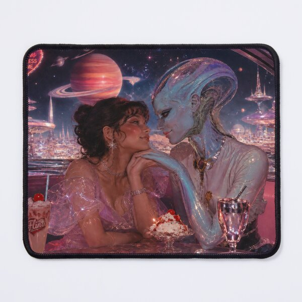 Item preview, Alien Love Milkshake Cosmic Diner Date designed and sold by PixelPanduh.