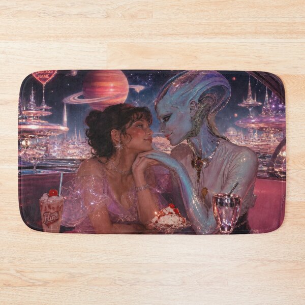 Item preview, Alien Love Milkshake Cosmic Diner Date designed and sold by PixelPanduh.