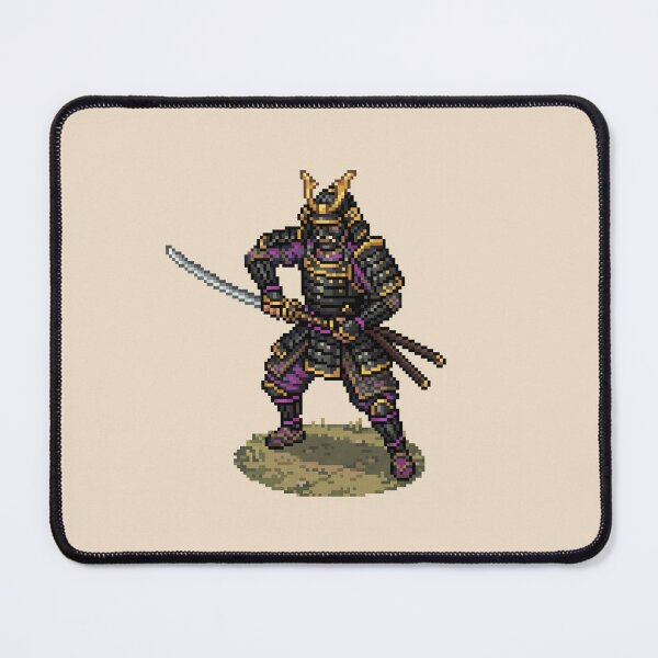Item preview, Samurai — Japanese Warrior Pixel Art (Pink) designed and sold by Koyaanisqatsian.