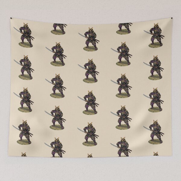 Item preview, Samurai — Japanese Warrior Pixel Art (Pink) designed and sold by Koyaanisqatsian.