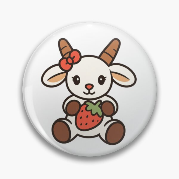 Item preview, cute baby strawberry milkshake goat designed and sold by OceanEvy.