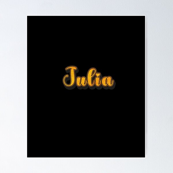 Item preview, Julia Personalized Name - Cool & Cute Custom Gift for Women and Girls designed and sold by Oussinc.