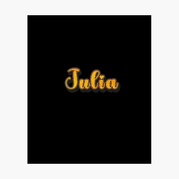 Item preview, Julia Personalized Name - Cool & Cute Custom Gift for Women and Girls designed and sold by Oussinc.