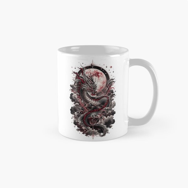 Item preview, Celestial Storm Dragon Moon Japanese Fantasy Art designed and sold by AMICO77.