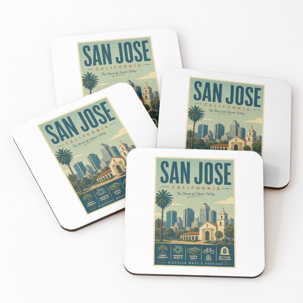 Item preview, San Jose Retro travel poster designed and sold by JBWphotos.