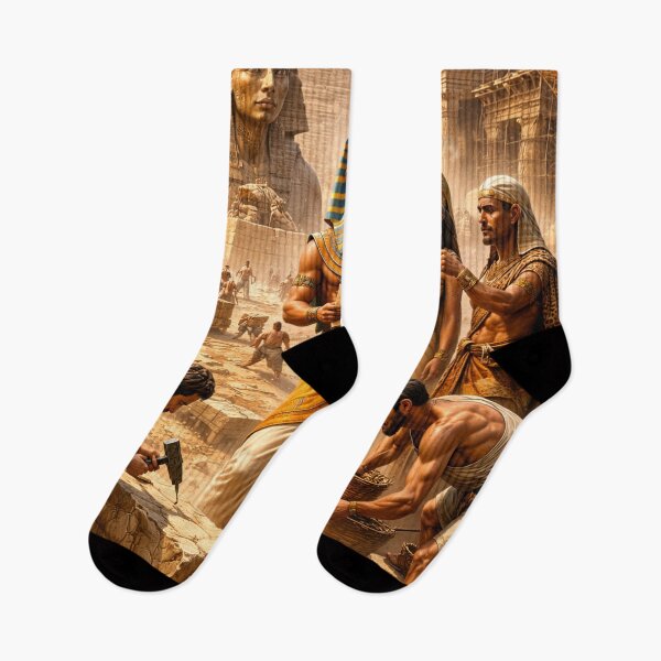 Item preview, Building the Great Pyramids – Ancient Egyptian Civilization Epic Art Design designed and sold by Queen Cleopatra.