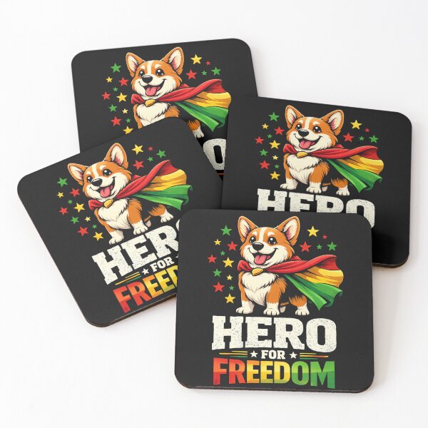 Item preview, Juneteenth Dog Lover Tee, Corgi Hero for Freedom Juneteenth Day T-Shirt, African American Pride Gift Shirt designed and sold by pipolabco.