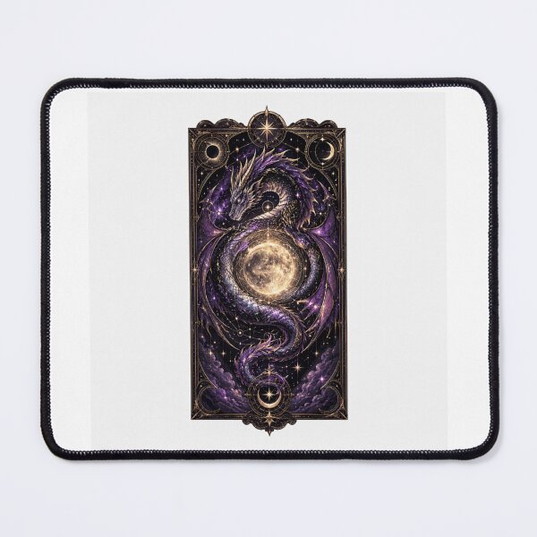 Item preview, Celestial Dragon Tarot Gothic Fantasy Moon Art designed and sold by AMICO77.