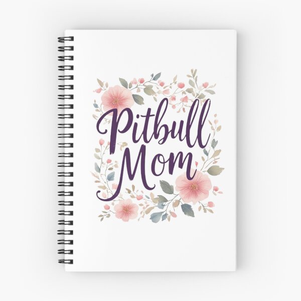 Item preview, Floral Pitbull Mom - Elegant Watercolor Flower Wreath designed and sold by My Pitbull Place.