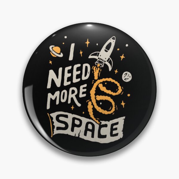 Item preview, I Need More Space - Retro Rocket Typography designed and sold by Ahmed-G-Designs.