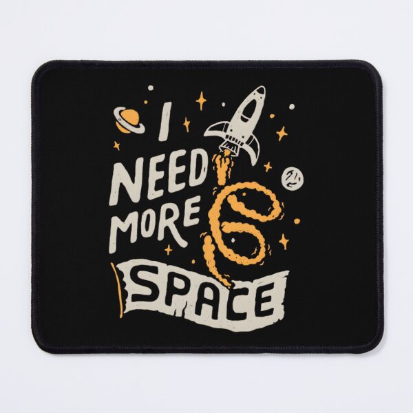 Item preview, I Need More Space - Retro Rocket Typography designed and sold by Ahmed-G-Designs.
