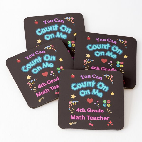 Item preview, You Can Count On Me 4th Grade Math Teacher Shirt Funny Teacher Math designed and sold by NapoliApparel.