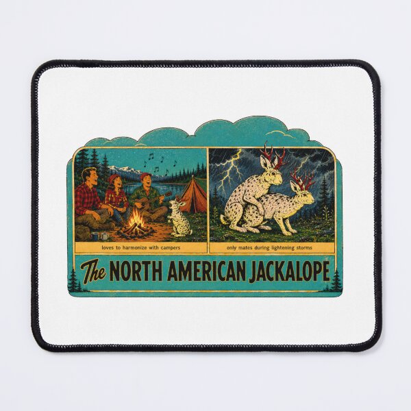 Item preview, The North American Jackalope Vintage Retro designed and sold by hilda74.