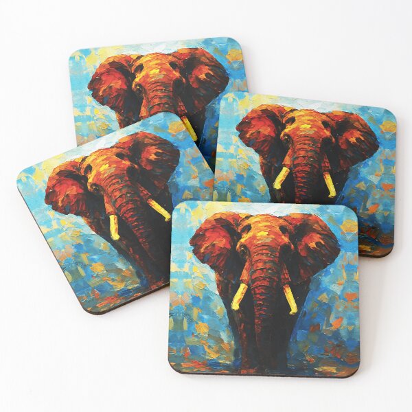 Item preview, Majestic Tusks Sunset Palette Knife designed and sold by RamyGallery.