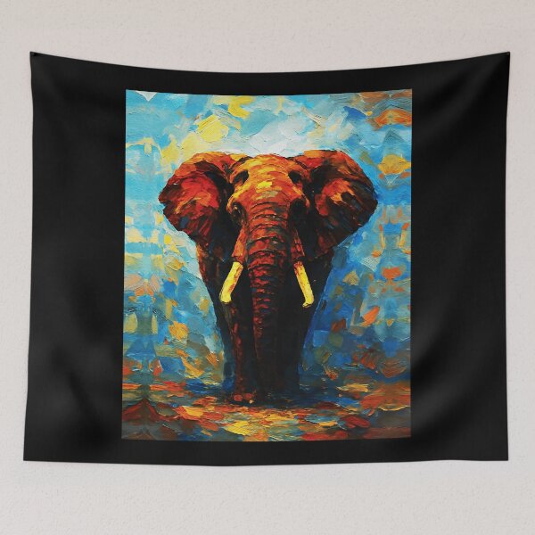Item preview, Majestic Tusks Sunset Palette Knife designed and sold by RamyGallery.