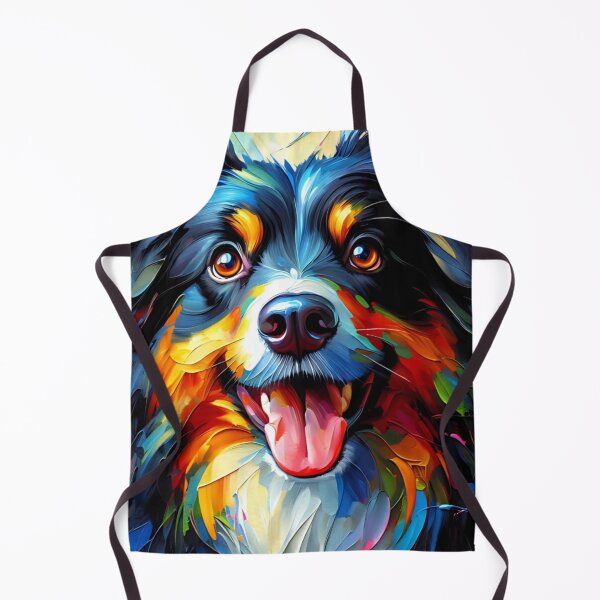 Item preview, Australian Shepherd Acrylic Art Tri-Color Aussie Portrait designed and sold by Puppy Puzzles Plus.