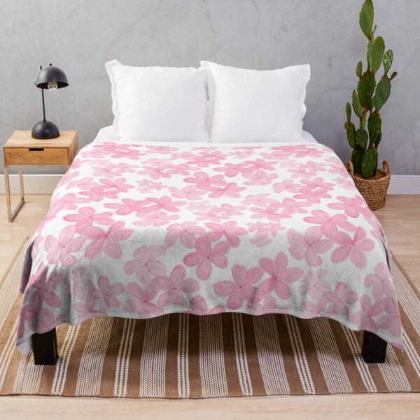 Item preview, Plumeria in Pink Tones on White designed and sold by PD-Coastal.