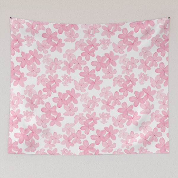 Item preview, Plumeria in Pink Tones on White designed and sold by PD-Coastal.