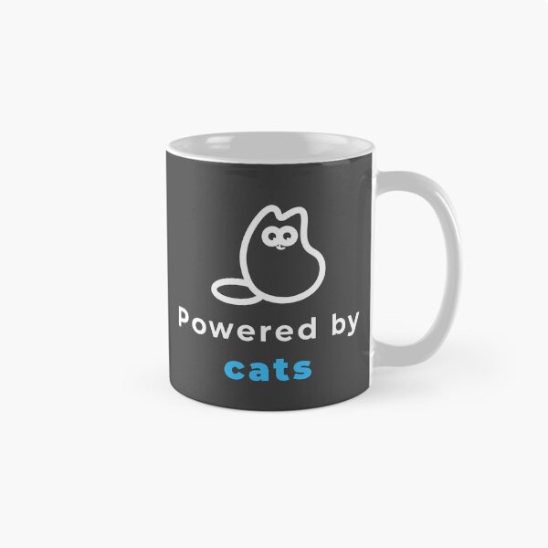 Item preview, Powered by Cats | Funny Minimalist Cat Design designed and sold by MyFotodrive.