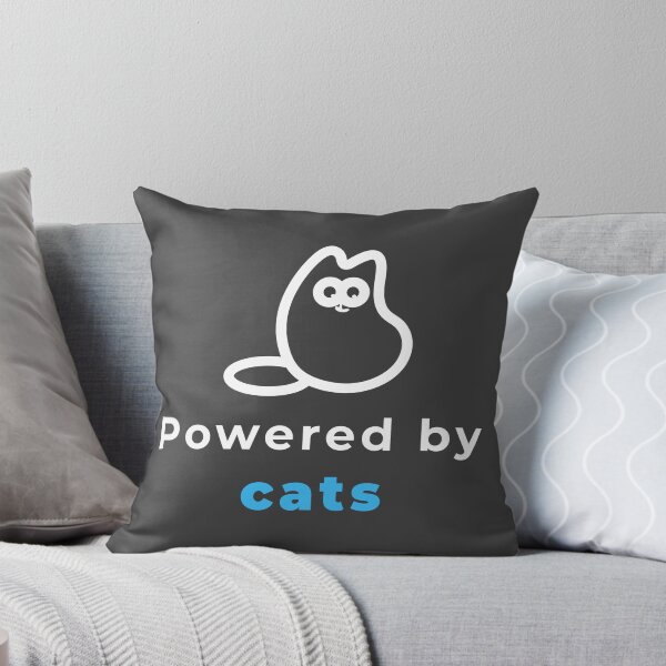 Item preview, Powered by Cats | Funny Minimalist Cat Design designed and sold by MyFotodrive.