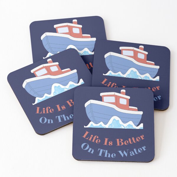 Item preview, Life Is Better On The Water Fishing Boating T-Shirt designed and sold by WearFine.