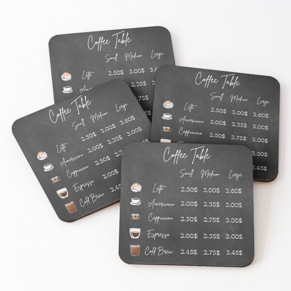 Item preview, Chalkboard Coffee Menu Art  designed and sold by HBBS DESIGNS.
