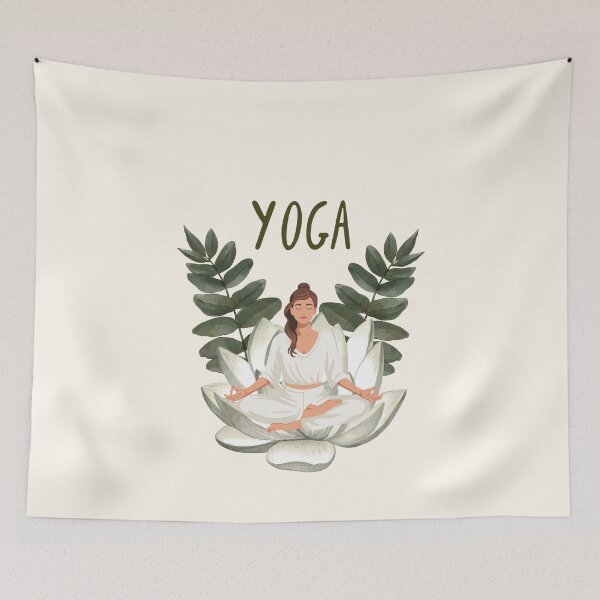 Item preview, Lotus Yoga Pose Art designed and sold by HBBS DESIGNS.