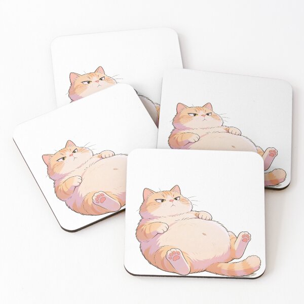 Item preview, Chonky Cat - I'm not fat, I'm fluffy designed and sold by PixelPulseAT.