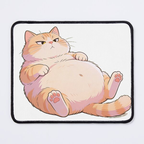 Item preview, Chonky Cat - I'm not fat, I'm fluffy designed and sold by PixelPulseAT.