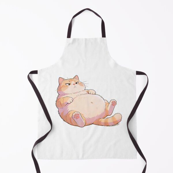 Aperçu de l'œuvre Chonky Cat - Je ne suis pas gros, je suis tout duveteux créée et vendue par PixelPulseAT.