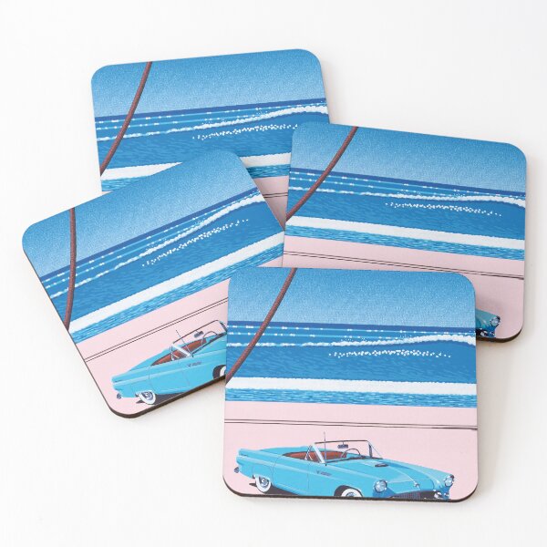 Item preview, Hiroshi Nagai Retro Coastal Drive designed and sold by LaFabricaArt.