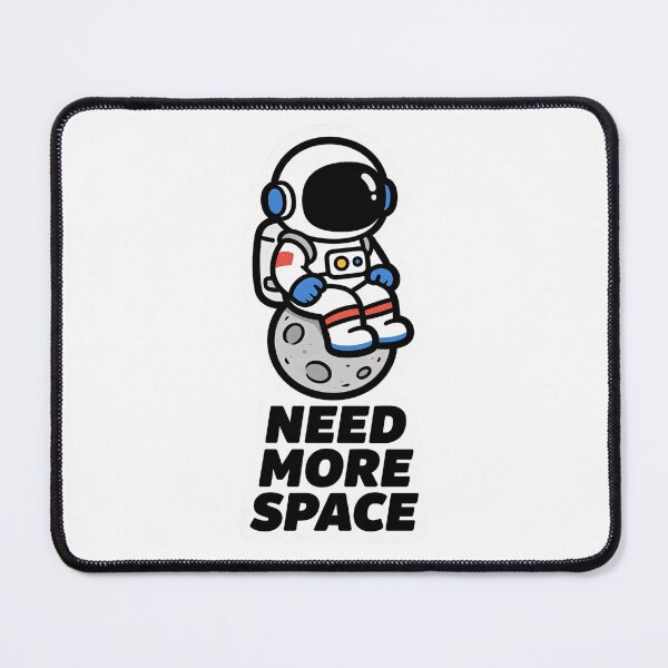 Item preview, Need More Space - Cute Astronaut on the Moon designed and sold by PixelPulseAT.